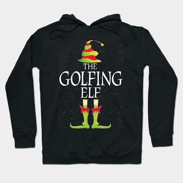 Golfing Elf Family Matching Christmas Group Funny Gift Hoodie by Davishasari